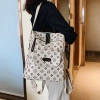 Fashionable women's bag, retro multi-functional, school-style single-shoulder bag, trendy large-capacity multi-compartment student computer bag, women's bag Specification image